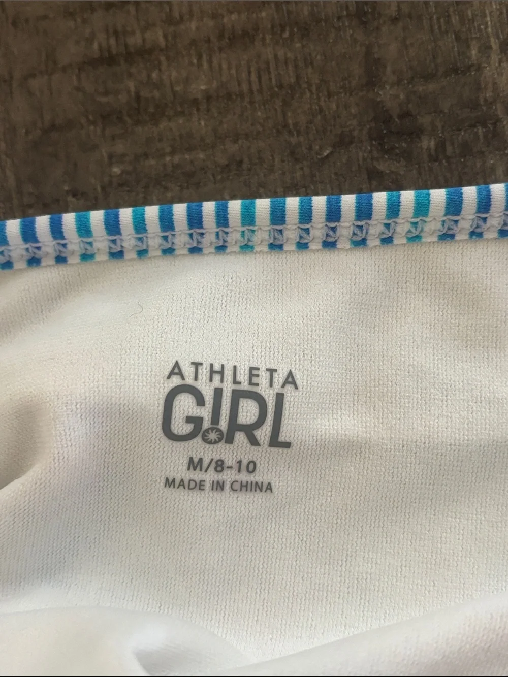 Athleta Girls' Multicolor Pastel One-Piece Swimsuit size M ( 8-10 )
